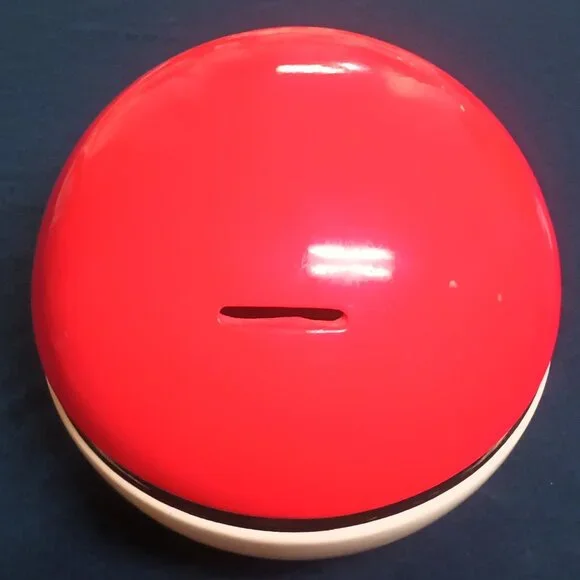 Pokemon Pokeball: Ceramic Coin Bank 7" Diameter with Stopper - Picture 3 of 9